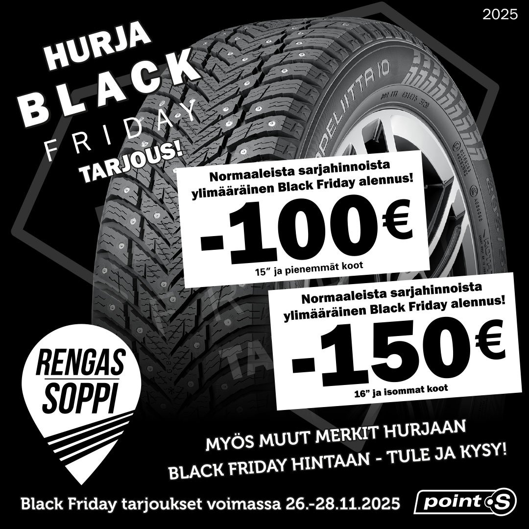 BLACK FRIDAY 2025 - TALVIRENKAAT TARJOUS