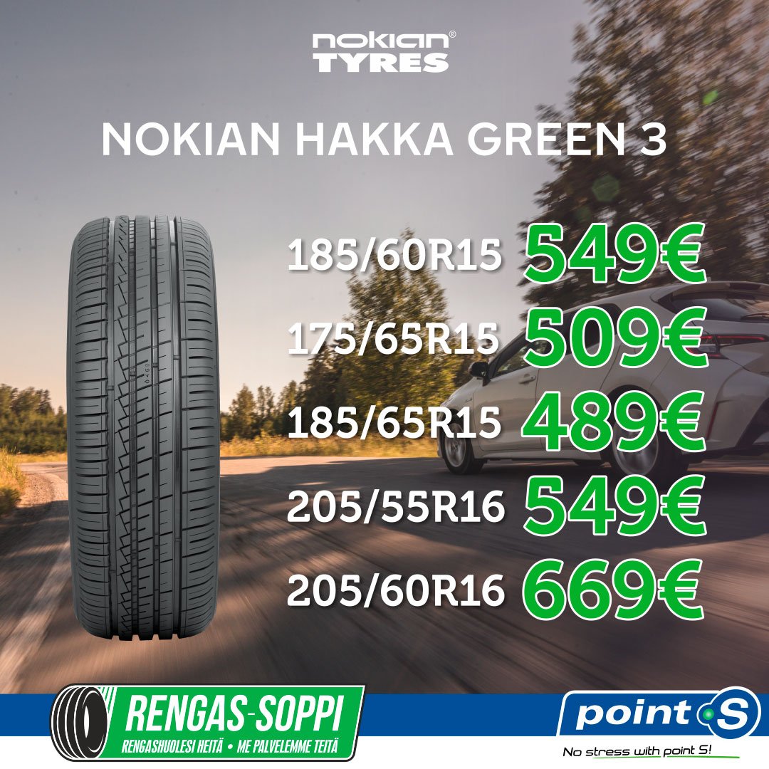 NOKIAN TYRES HAKKA GREEN 3 NOKIAN TYRES HAKKA GREEN 3