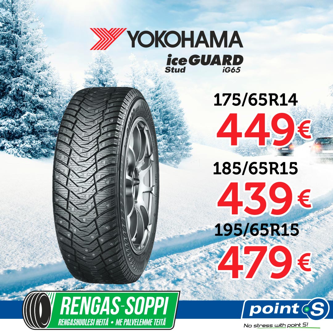 YOKOHAMA IceGuard iG65 | Nastarengas | YOKO OLETTE TAVANNEET?