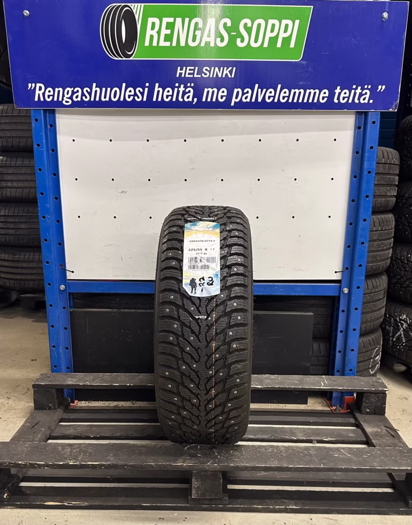 1 kpl Nastarengas 225/55R17 101T Nokian Tyres Hakkapeliitta 9