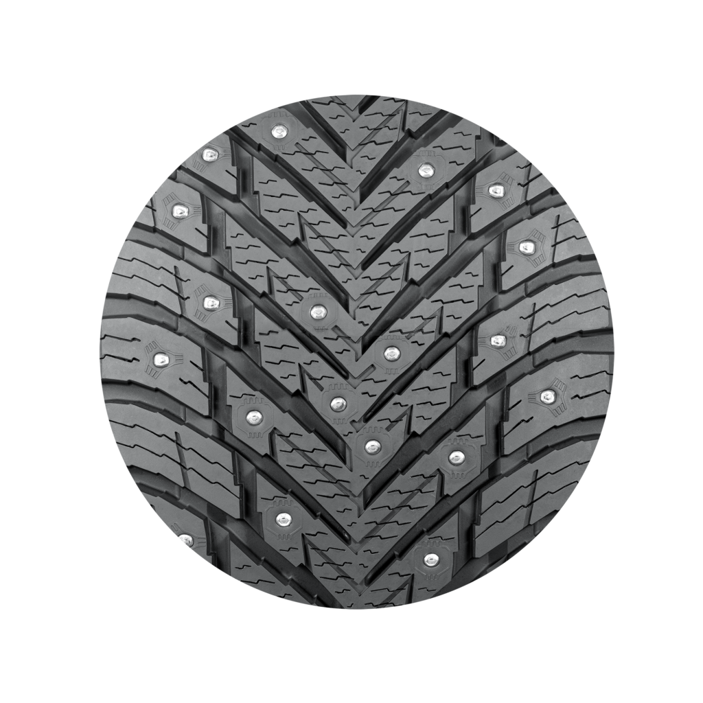 Nokian Tyres Hakkapeliitta 10 EV -renkaan kulutuspinta ja nastat
